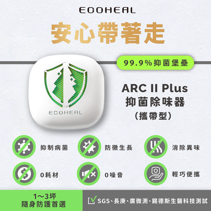 ARC II Plus  抑菌除味器（攜帶型）
